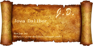 Jova Dalibor névjegykártya